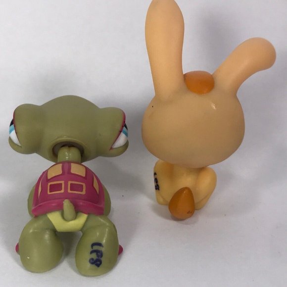 Littlest Pet Shop #1310 1311 The Tortoise And The Hare From Rabbit Turtle Race - Picture 3 of 6